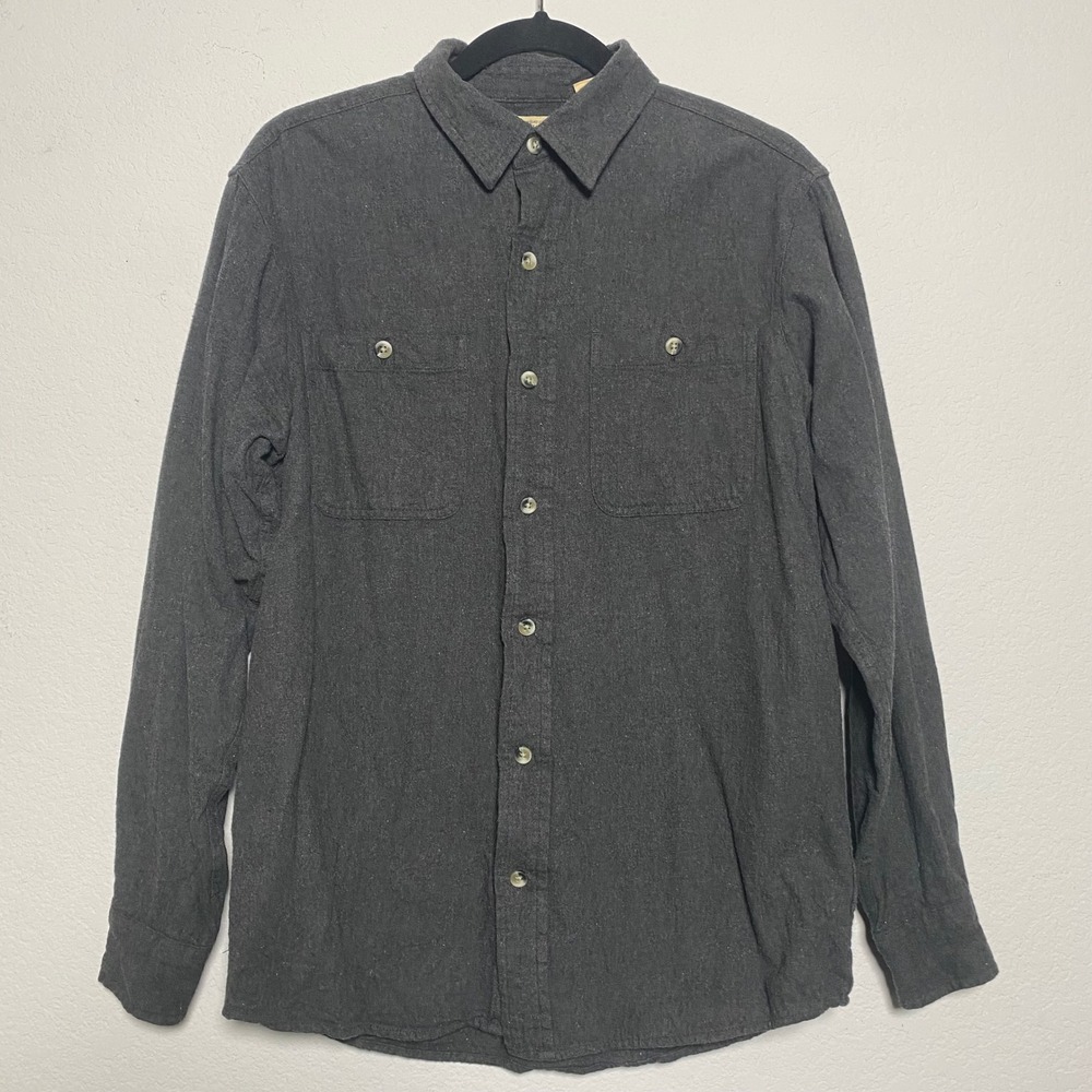 Red Head Brand Co. Mens‎ Gray Button Up Long Sleeve Flannel Shirt - Medium